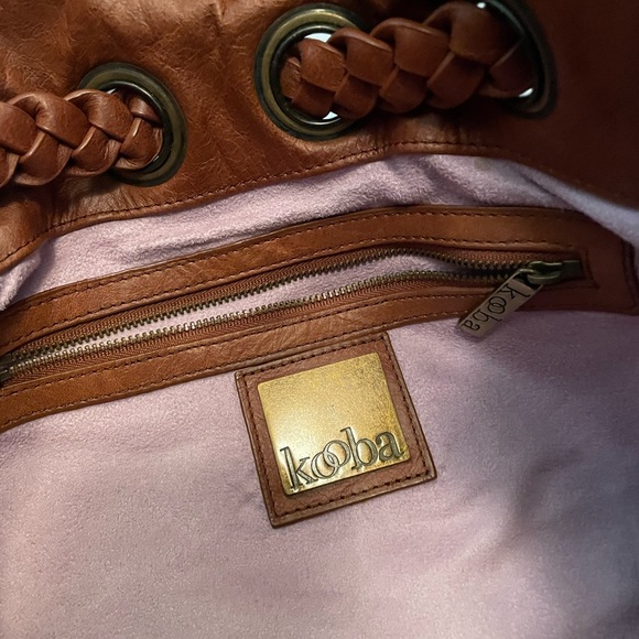 KOOBA Carla Brown Leather Hobo Bag. EUC!! - Picture 6 of 10